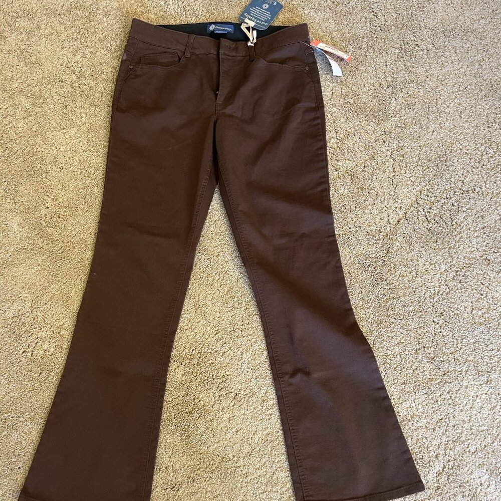 Democracy Ab”solution Jeans Women’s Size 12 Bootcut Brown New